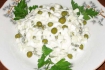 Рецепт. Острый салат с чесноком и зеленым горошком