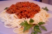 Рецепт. Спагетти с соусом ''Болоньезе''