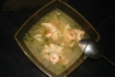 Рецепт. Суп с креветками и рисовой лапшой