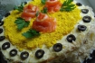 Рецепт. Закусочный пирог с яйцами и семгой (торт)
