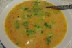 Рецепт. Сырный суп-пюре с креветками