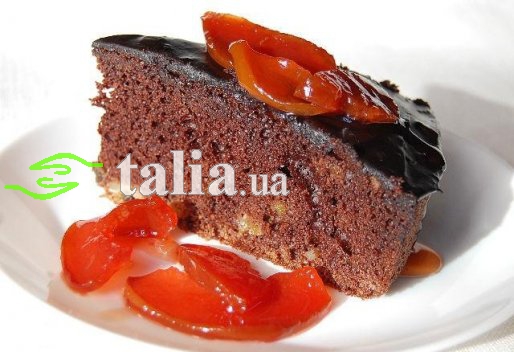 Рецепт. Шоколадный пирог с глазурью