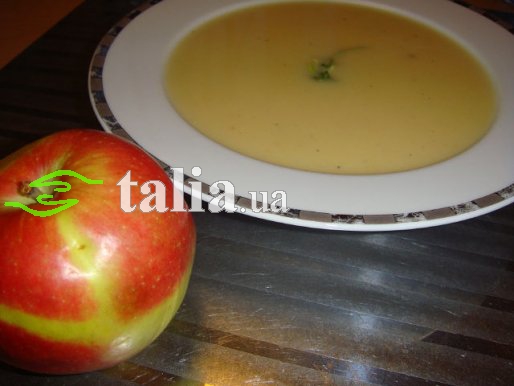 Рецепт. Тыквенный суп с яблоками