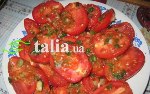 Рецепт. Салат из помидоров