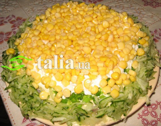 Рецепт. Салат с кукурузой