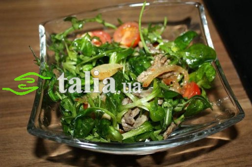 Рецепт. Салат с рукколой