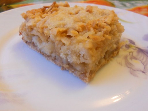 Рецепт. Постный пирог с яблоками (сухой)