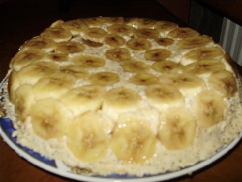 Рецепт. Банановый торт
