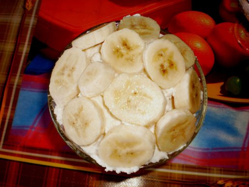 Рецепт. Мусс вишневый с бананом