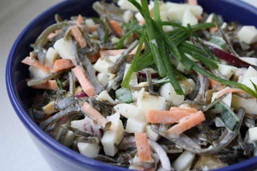 Рецепт. Салат из морской капусты