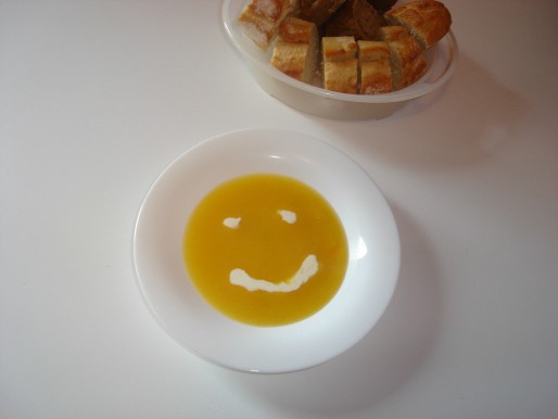 Рецепт. Детский суп с тыквой
