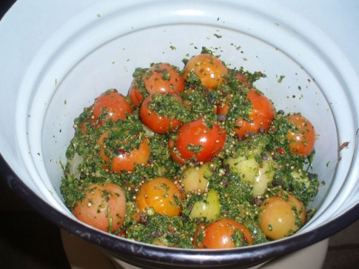 Рецепт. Малосольные помидоры