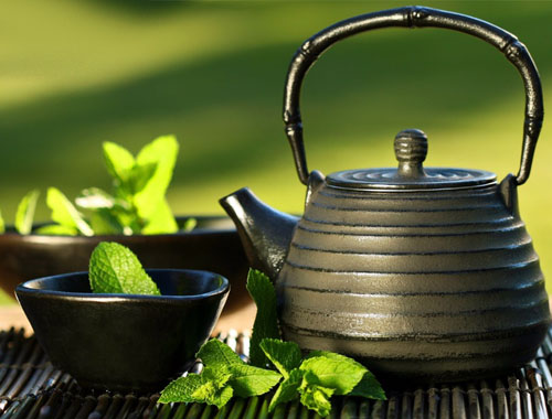 Рецепт. Мятный чай на основе зеленого